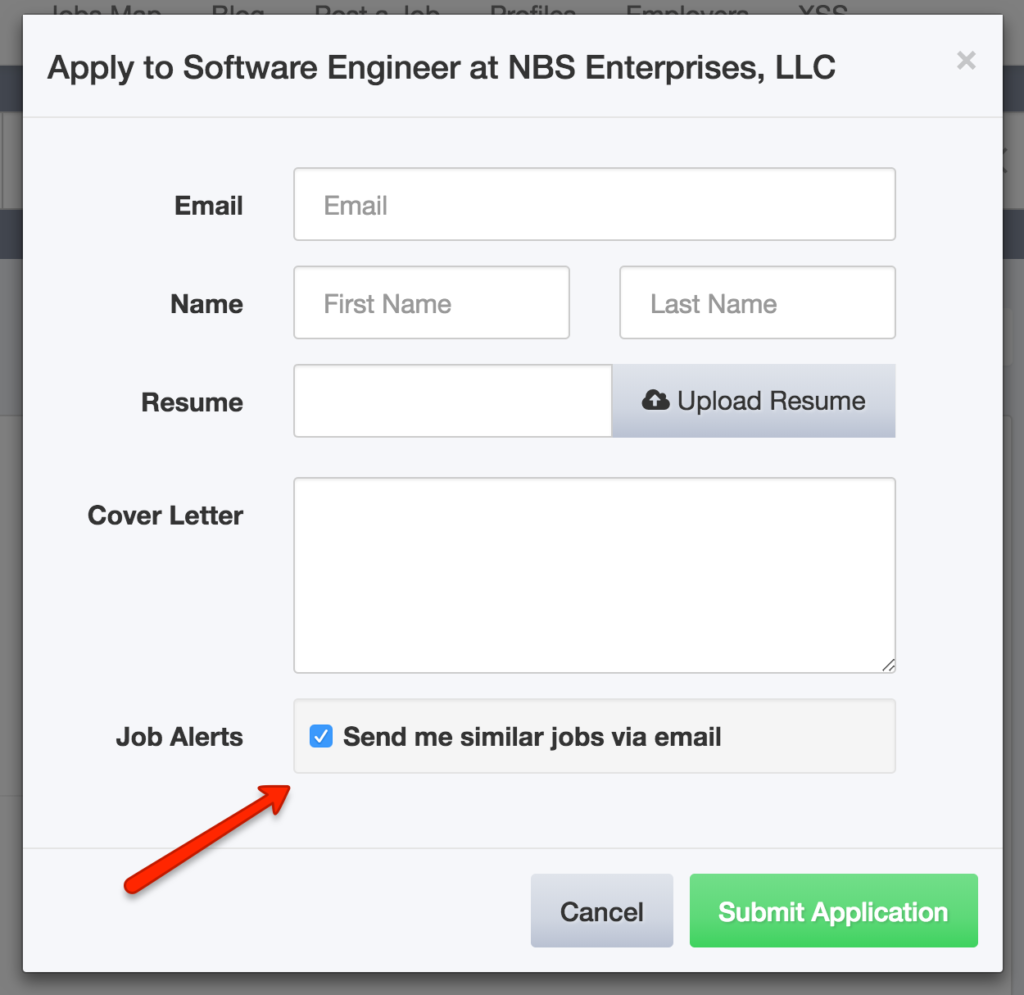 new feature job alert